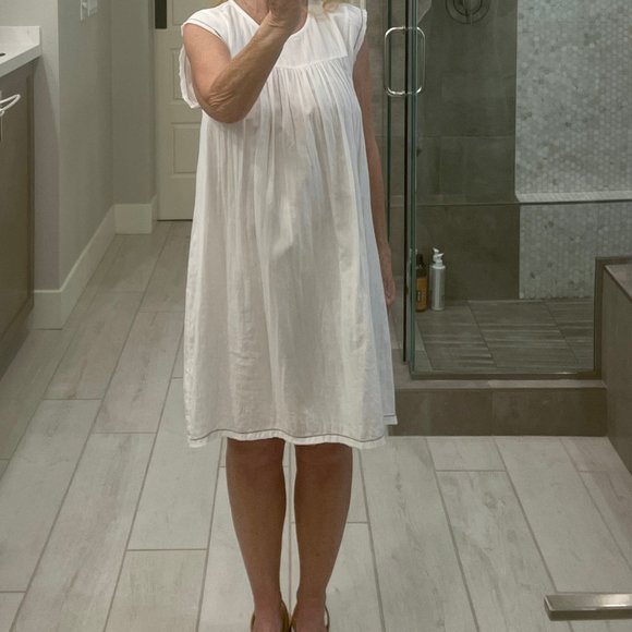 LILLA P CAP SLEEVE DRESS WHITE SIZE M NWT - Picture 4 of 16